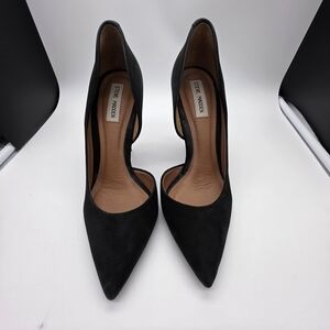 Steve Madden Black Suede Pointed Toe Pumps